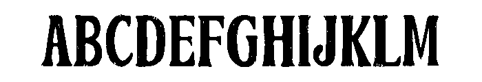 RomanticDePromise Serif Grunge Font UPPERCASE
