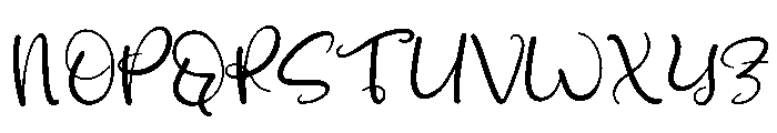 Romantisna Font UPPERCASE