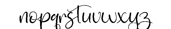 Romantisna Font LOWERCASE