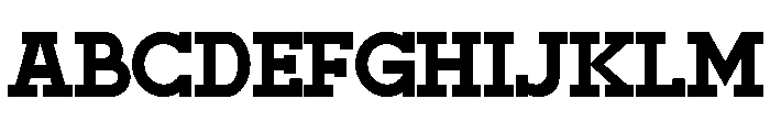 Romantype Regular Font UPPERCASE