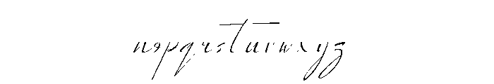 Romaria Script Font LOWERCASE