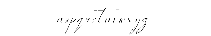 RomariaScript Font LOWERCASE