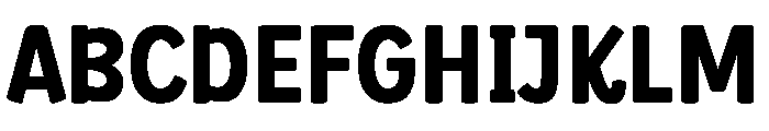 Romeo Chunky Regular Font UPPERCASE