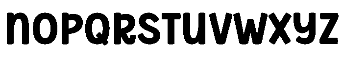 Romeo Chunky Regular Font LOWERCASE