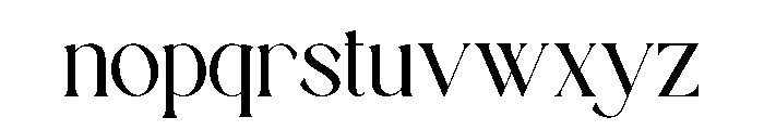 Romista Font LOWERCASE