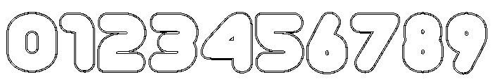 Rondapo Outline Regular Font OTHER CHARS