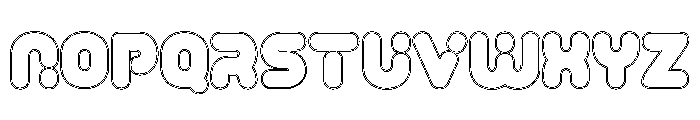 Rondapo Outline Regular Font LOWERCASE