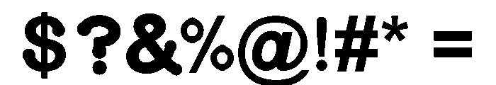 Rondex Bold Bold Font OTHER CHARS