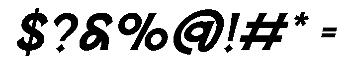 RondhoSans-Italic Font OTHER CHARS