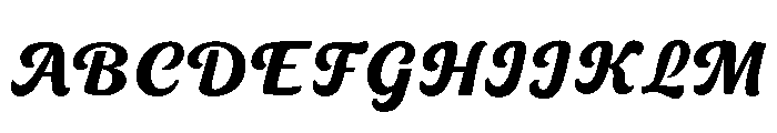RondhoScript-Regular Font UPPERCASE