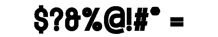 Rondured Black Font OTHER CHARS