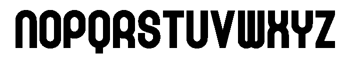 Rondured Black Font UPPERCASE