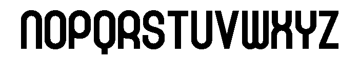 Rondured Bold Font LOWERCASE