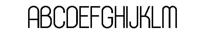 Rondured Light Font UPPERCASE