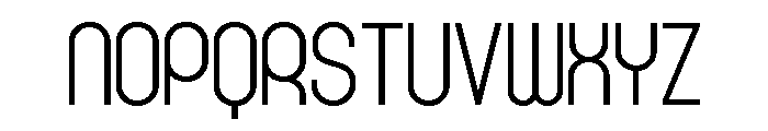 Rondured Light Font LOWERCASE