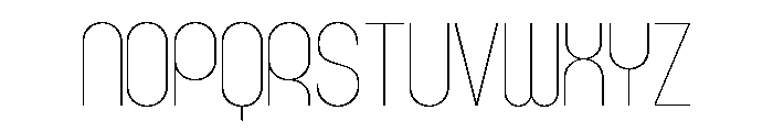 Rondured Thin Font LOWERCASE