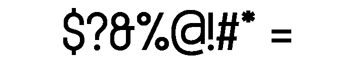 Rondured Font OTHER CHARS