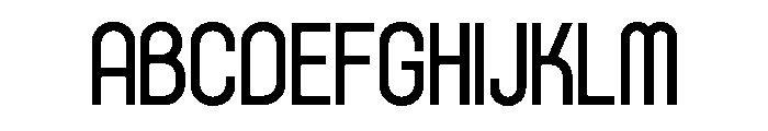 Rondured Font UPPERCASE