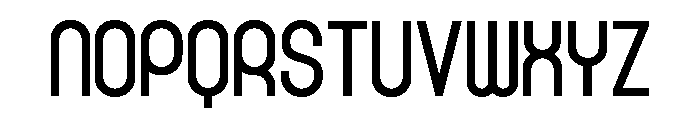 Rondured Font LOWERCASE