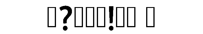 Rong Regular Font OTHER CHARS