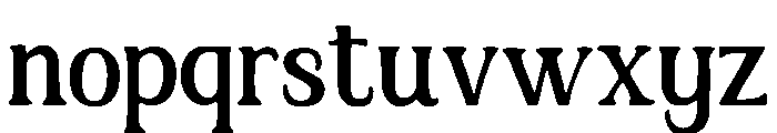 Ronin Font LOWERCASE