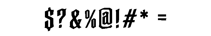 Ronoshy Font OTHER CHARS