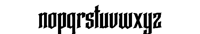 Ronoshy Font LOWERCASE