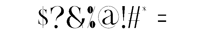 Ronza Font OTHER CHARS