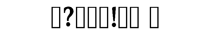 Rooks Regular Font OTHER CHARS