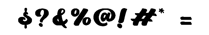 Roonest Font OTHER CHARS