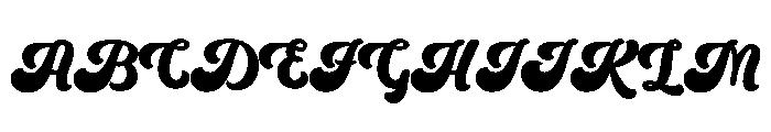 Roonest Font UPPERCASE