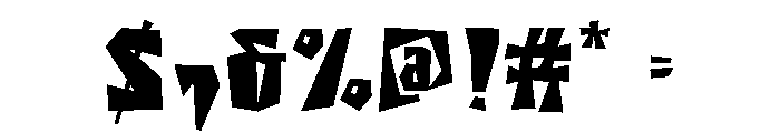Rooslack Font OTHER CHARS