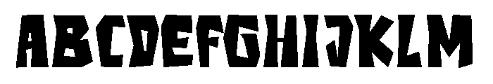 Rooslack Font UPPERCASE