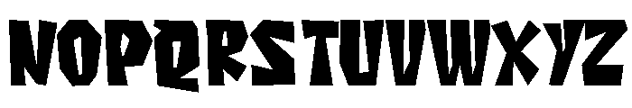 Rooslack Font UPPERCASE