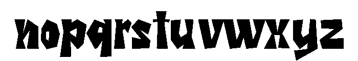 Rooslack Font LOWERCASE