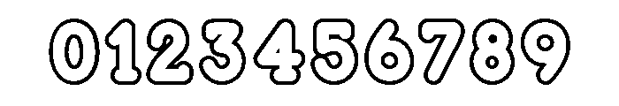 Root Beer Soda Outline Font OTHER CHARS