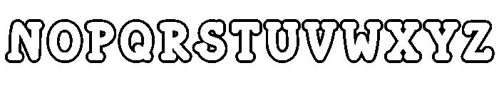 Root Beer Soda Outline Font UPPERCASE