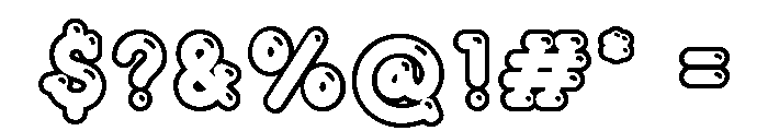 Root Beer Soda OutlineShine Font OTHER CHARS