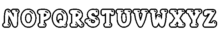 Root Beer Soda OutlineShine Font UPPERCASE