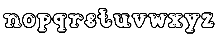 Root Beer Soda OutlineShine Font LOWERCASE