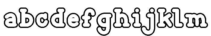 Root Beer Soda Outline FONT