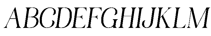 Rooyale Italic Font UPPERCASE