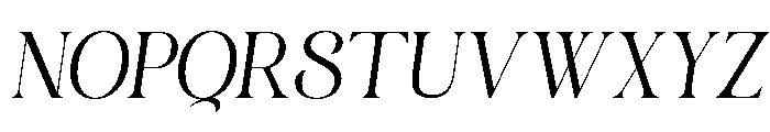 Rooyale Italic Font UPPERCASE