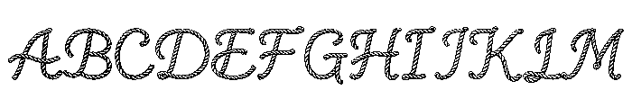 Rope Rider Font UPPERCASE