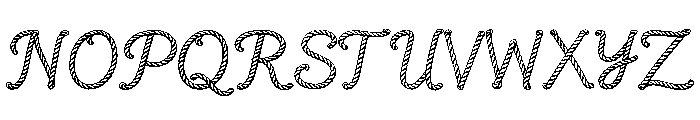 Rope Rider Font UPPERCASE