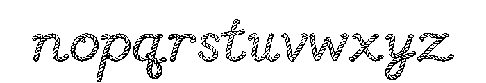Rope Rider Font LOWERCASE