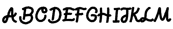 RopeScript-3 Font UPPERCASE