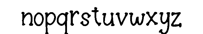 Roran Font LOWERCASE