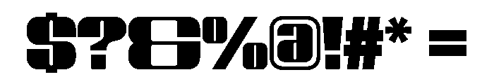 Rosa Wide Font OTHER CHARS