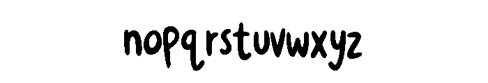 Rosalia Thlia Font LOWERCASE